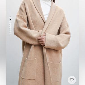 Mango oversized knitted coat cardigan